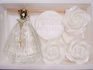 Kit Presente de Aniversário Católico: Aromatizador Nossa Senhora