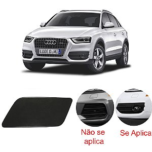 Tampa Limpador Esguicho Água Farol Audi Q3 2013 a 2015 - OEM 8U0955275 Lado:Esquerdo (motorista) COM FAROL MILHA
