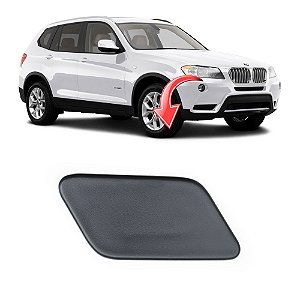 Tampa Limpador Esguicho Água Farol Bmw X3 2010 a 2013 - OEM 51117212954 Lado:Direito (Passageiro)