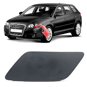 Tampa Limpador Esguicho Água Farol Audi A3 Sportback 2005 a 2007 - OEM 8P4955275 Lado: Esquerdo (Motorista)