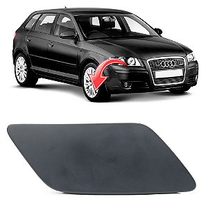 Tampa Limpador Esguicho Água Farol Audi A3 Sportback 2005 a 2007 - OEM 8P4955276 Lado: Direito (Passageiro)