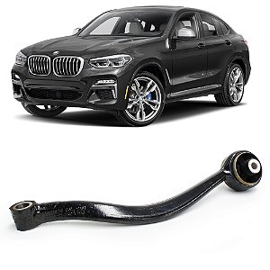 Braço de Suspensão Bmw X3 F25 X4 F26 2015 a 2018 - Posição: Dianteiro Esquerdo Curvo OEM 31106787673