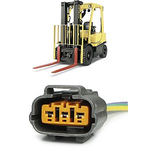 Plug Conector Chicote Bobina Ignição Hyster FT Empilhadeira Válvula EGR Mitsubishi L200 2.5 Pajero Outdoor - 1 X