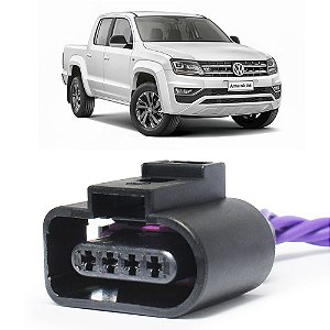 Plug Conector Chicote Bobina Ignição Jetta Gol Voyage Saveiro G7 G8 Virtus Polo Nivus  - Kit com 4
