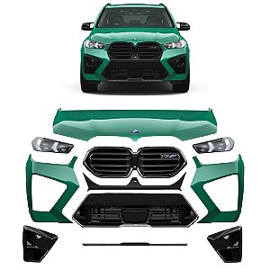 Frente Completa Bmw X5M 60i Competition 2023 a 2024 - Farol Para-Choque Grade Farol Milha Capo