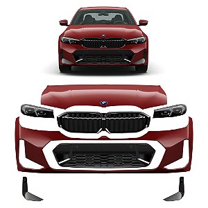 Frente Completa Bmw 320i 2023 a 2024 - Farol Para-Choque Grade Farol Milha Capo