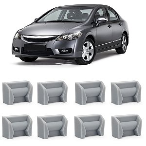 Kit 8 Bucha Reparo Limitador de Porta Honda New Civic 2007 2008 2009 2010 2011