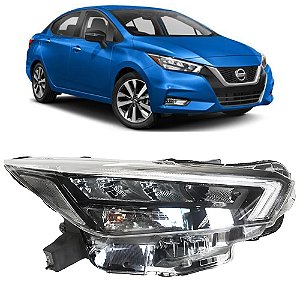 Farol Nissan Versa SR 2021 2022 2023 260105eh2a Original Direito Passageiro