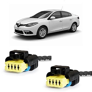 Kit 2 Plug Conector Lanterna Renault Fluence 2011 a 2014 - 2 X