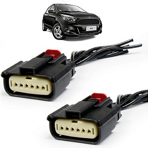 Kit 2 Plug Conector Chicote Circuito Lanterna Ford Ká 2014 a 2022 - 2 X
