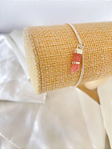 Pulseira Prata 925 - Expansão amorosa (Quartzo Morango)