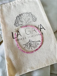 Pulseira Prata 925 - Cura Amorosa (Esferas de Turmalina Rosa)