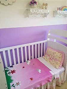 Manta Baby Confort Microfibra Estampada 90cm x 1,20m Flores