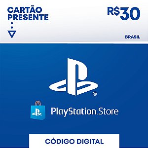 Cartão Virtual PlayStation Store R$ 30,00
