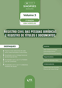 Sinopses Notariais e Registrais Volume 3 - RCPJ E RTD - 2ª Edição