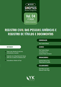 Sinopses Notariais e Registrais: Registro Civil das Pessoas Jurídicas e Registro de Títulos e Documentos - Volume 4 - 4ª Edição - Pré-venda