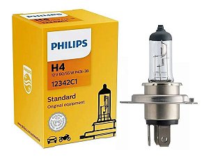 Lâmpada Philips Halógena H4 12v 60w/55w Standard 12342c1