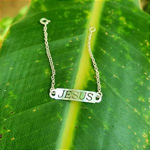 Pulseira Infantil Jesus em Prata 925