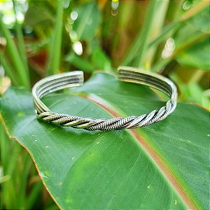 Bracelete Bali Torcido em Prata 925