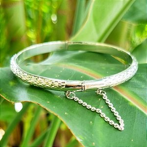 Bracelete Diamantado com Fecho em Prata 925