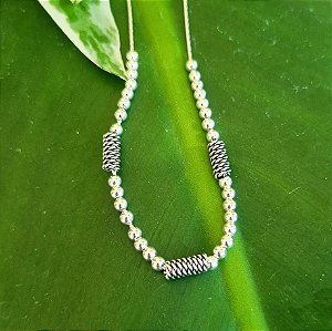 Choker Bali Bolinhas em Prata 925