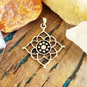 Pingente Mandala Boho em Prata 925