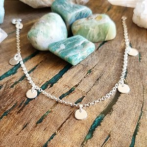 Pulseira com Penduricalhos Bolinhas em Prata 925