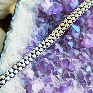 Pulseira Bali Pikun Coração 2 Fileiras em Prata 925