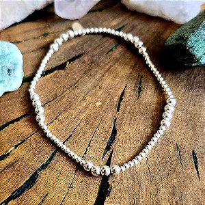 Pulseira Bolinhas em Prata 925