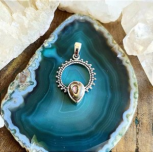 Pingente Boho em Prata 925 e Abalone