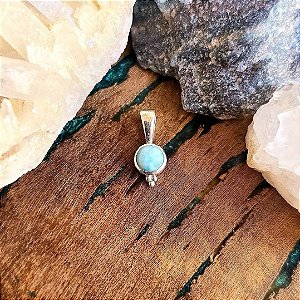 Pingente Balinês em Prata 925 e Larimar
