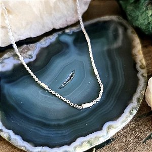 Pulseira Elos e Canutilhos em Prata 925