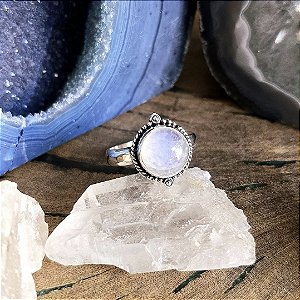 Anel Boho em Prata 925 e Pedra da Lua