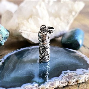 Pingente Perfumeiro Arabescos em Prata 925 e Marcassita