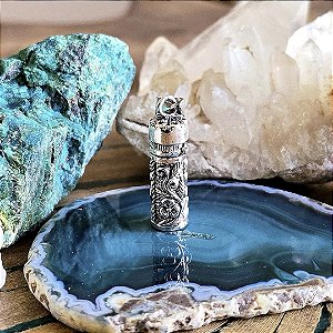 Pingente Perfumeiro Flores em Prata 925