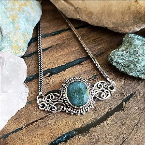 Pulseira Balinesa em Prata 925 e Esmeralda