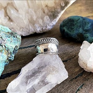 Anel de Falange Largo em Prata 925