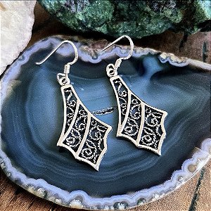 Brinco Bali Vazado em Prata 925