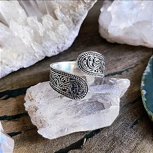 Anel Filigrana Aberto em Prata 925