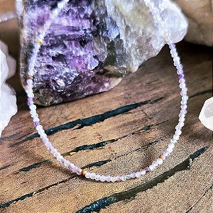 Choker em Prata 925 e Fluorita