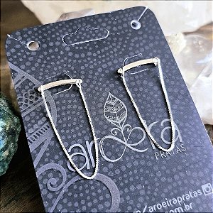 Brinco Ear Cuff com Veneziana em Prata 925