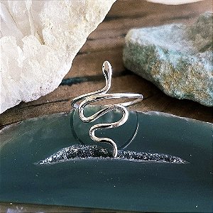Anel Cobra em Prata 925