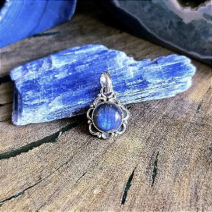Pingente Boho em Prata 925 e Labradorita