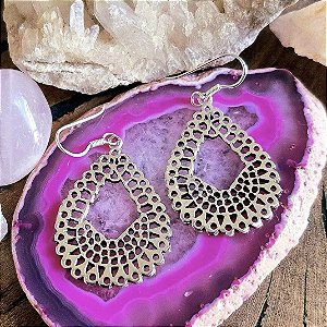 Brinco Boho Gota em Prata 925