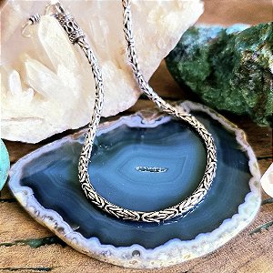 Pulseira Ponto Peruano em Prata 925