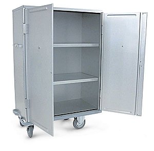 CARRO DE ROUPA LIMPA EM AÇO INOX