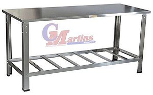 MESA DE INOX 1500 X 0700 X 800