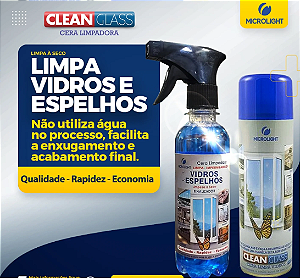 Cera Clean Glass  Limpa Box - 14 UNIDADES