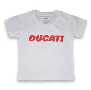 CAMISETA DUCATI INFANTIL BRANCA