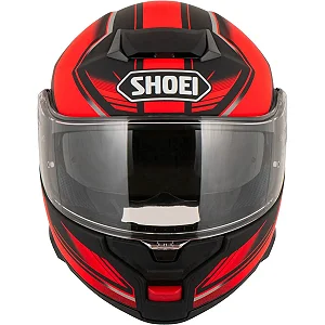 CAPACETE SHOEI NEOTEC 3 GRASP TC-1 58 VERMELHO E PRETO FOSCO